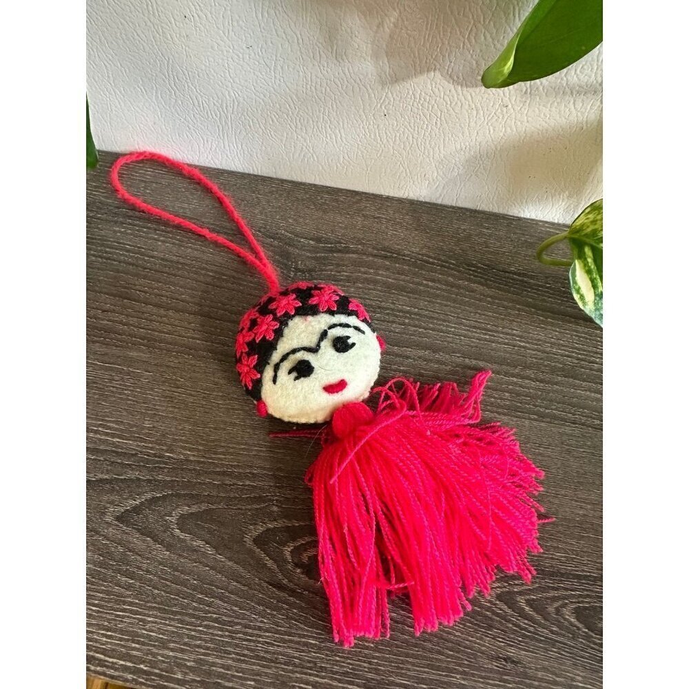 Handmade Yarn Doll Keychain or Ornament
